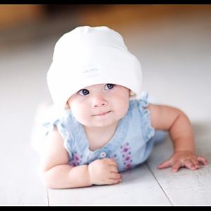 LG WHITE Hush Hat baby hats white size Large